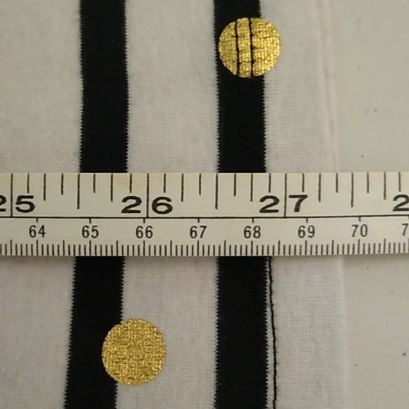 LANE BRYANT STRIPE, POLKA DOT LONG SLEEVE, ROUND NECK, TEE SHIRT TUNIC - Picture 5 of 9